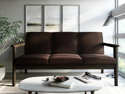 Диван Арско Лориан трехместный коричневый