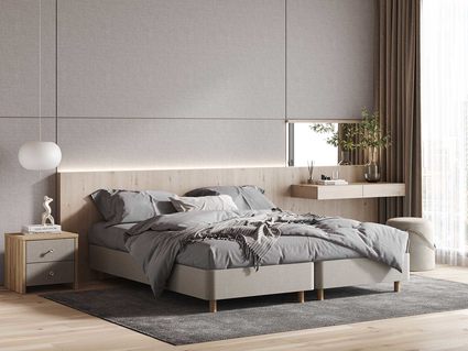 Кровать Сонум Tatami Экокожа Белая 90х190