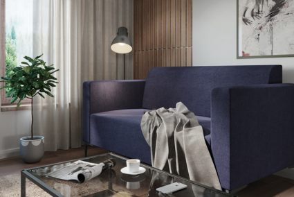 Диван Арско Ник двухместный синий