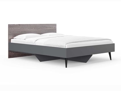 Кровать Сонум Ines Ясень анкор + серый 90х200
