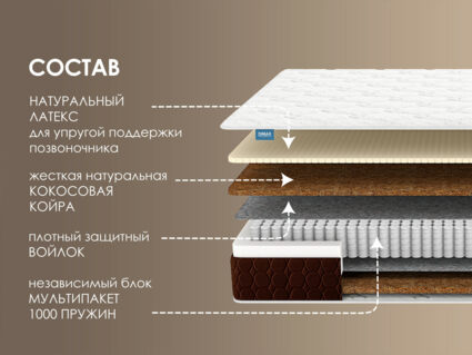Матрас Димакс Мега Хард Лайт плюс 297