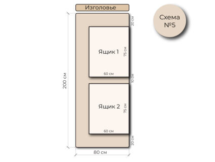 Кровать Mr.Mattress Site Box велюр Grey 160х190