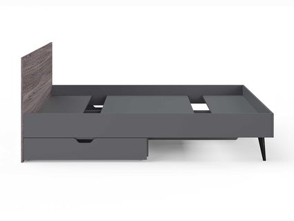 Кровать Сонум Ines Ясень анкор + серый 90х200