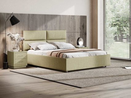 Кровать Сонум Omega Кашемир Бежевый (с подъемным механизмом)