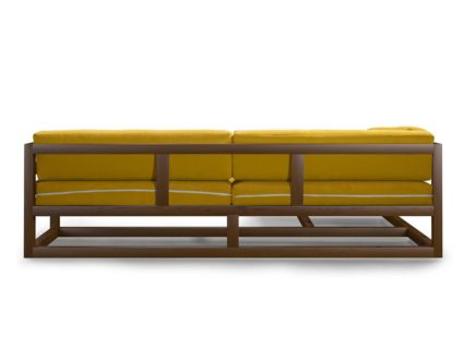 Диван Арско Магнус угловой трехместный желтый