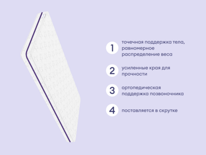 Матрас Базилик Бэби Мун 70х140