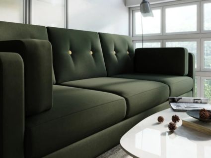 Диван Арско Ингвар Б трехместный оливковый Длина 199 см