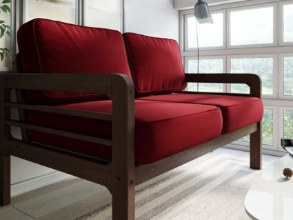 Диван Арско Бергер Мини двухместный красный