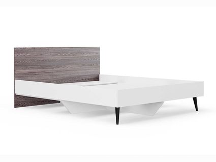 Кровать Сонум Ines Ясень анкор + белый 80х190