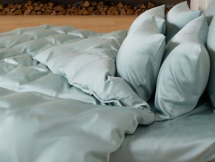 Простыня German Grass Sea Wave Brilliant Grass на резинке 160х200