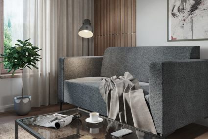 Диван Арско Ник двухместный серый