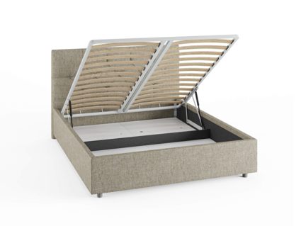 Кровать Сонум Bari Рогожка Мокко (с подъемным механизмом) 90х200