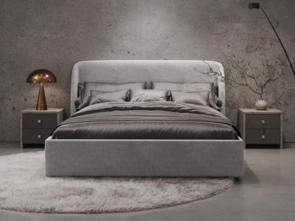 Кровать Сонум Nicole Микровелюр Оливковый 160х190