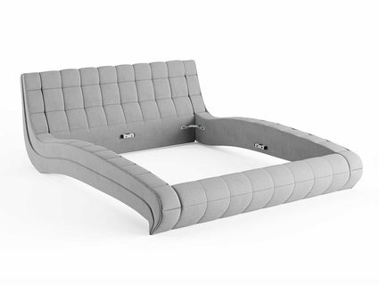 Кровать Сонум Milano Экокожа Белая (с подъемным механизмом)