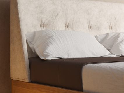 Кровать DreamLine Лацио 4 бук Натуральный/бежевый 90х190