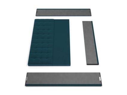 Кровать Lonax Аврора велюр Dolly-13 (с основанием) 180х195