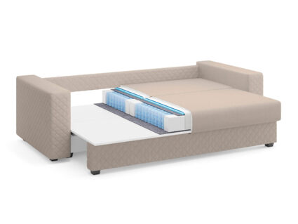 Диван Сонум Denver Рогожка пепельный Длина 242 см