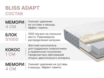 Матрас Димакс Bliss Adapt 120х190