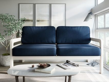Диван Арско Бергер трехместный синий Длина 172 см