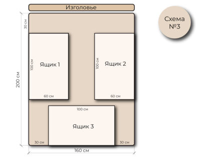 Кровать Mr.Mattress Site Box экокожа Brown 180х200