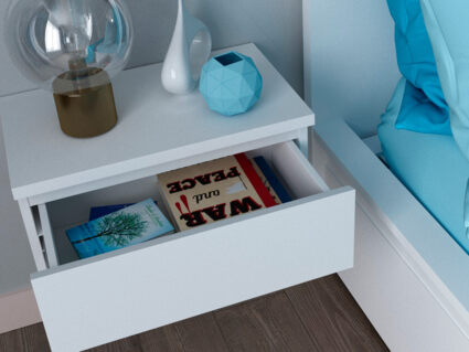 Тумба Гуд Лакк Варма 1 белая подвесная 30х50