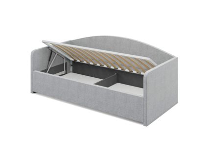 Кровать Сонум Uno Кашемир Светло-серый (с подъемным механизмом) 80х180