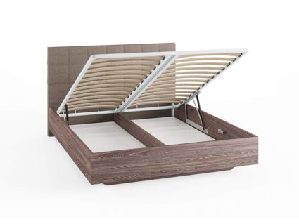 Кровать Сонум Luiza Ясмунд + Рогожка Льняная (с подъемным механизмом) 160х190