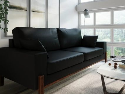 Диван Арско Хангель трехместный черный