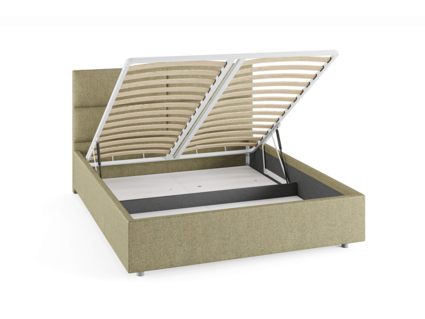 Кровать Сонум Omega Кашемир Светло-серый (с подъемным механизмом) 120х190