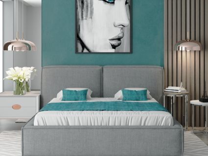 Кровать Nuvola Verde Bravo cream (с подъемным механизмом) 140х190