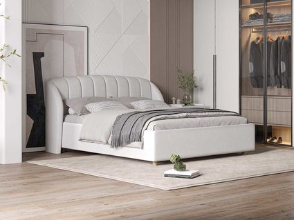 Кровать Сонум Valencia Экокожа Белая 120х190