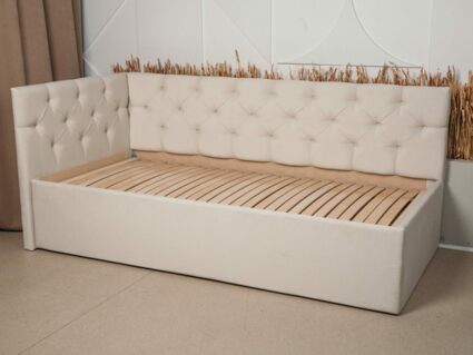 Кровать Димакс Бриони с подъемным механизмом 120x200 Велюр Velutto 05 уцененная 120х200