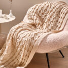 Плед Luxberry BUBBLES молочный 120х170