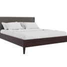 Кровать Rivi Ruby Wood Дымчатый темный дуб/Рогожка Step 5 120х200