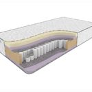 Матрас DreamLine Sky-high Hillest Middle/Soft TFK 130х195